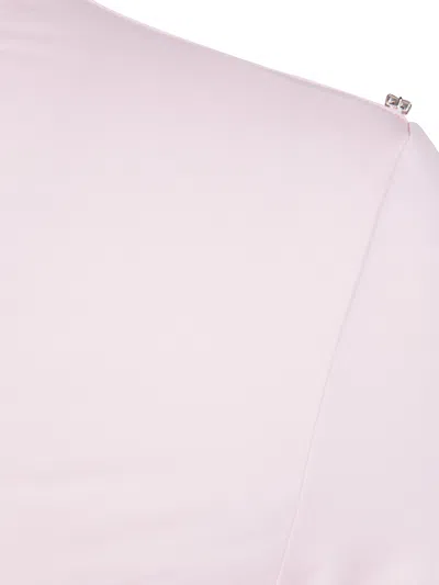 Sportmax Turtle Neck Sweater Button Detail In Pink