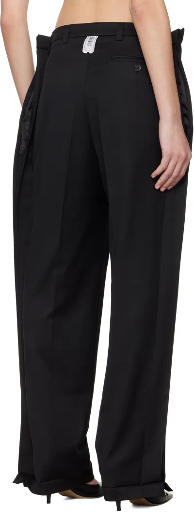 Prototypes Black Outline Tailored Trousers In Black