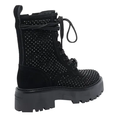Kurt Geiger 50mm Crystal-embellished Boots In Black