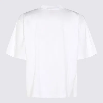 Marni Graphic Print Crew Neck Short Sleeve Top In White