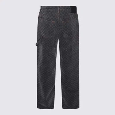 Daily Paper Dark Grey Cotton Jeans In Gray