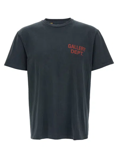 Gallery Dept. Graphic Print Crew Neck T-shirt In Black
