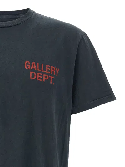 Gallery Dept. Graphic Print Crew Neck T-shirt In Black
