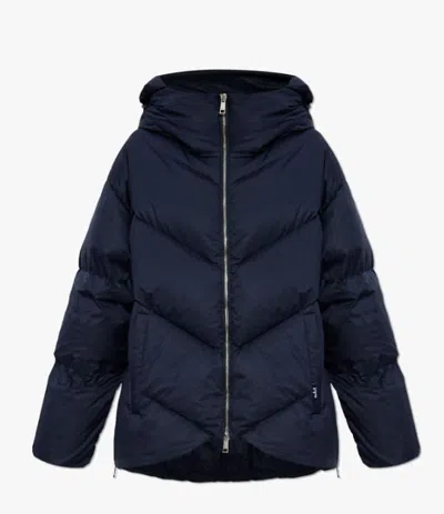 Add Hoodie Down Jkt In Blue