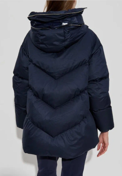 Add Hoodie Down Jkt In Blue