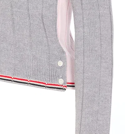 Thom Browne Merino Wool Sweater In Gray