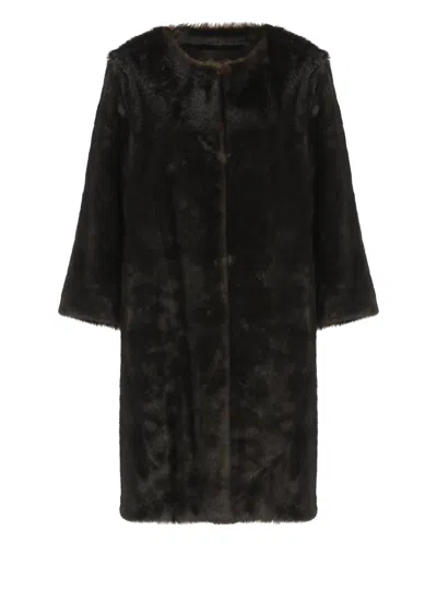 Loulou Studio Moore Coat In Brown
