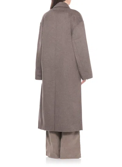 Loulou Studio Borneo Lds Coat In Brown