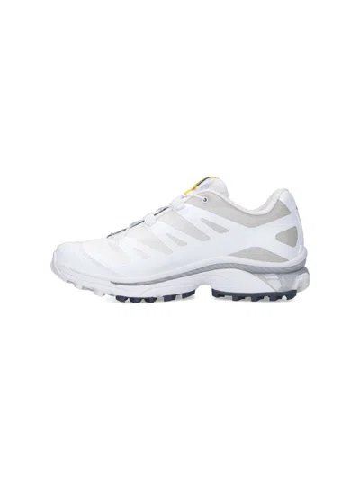 Salomon White Xt-4 Sneakers With Integrated Quicklace System In White