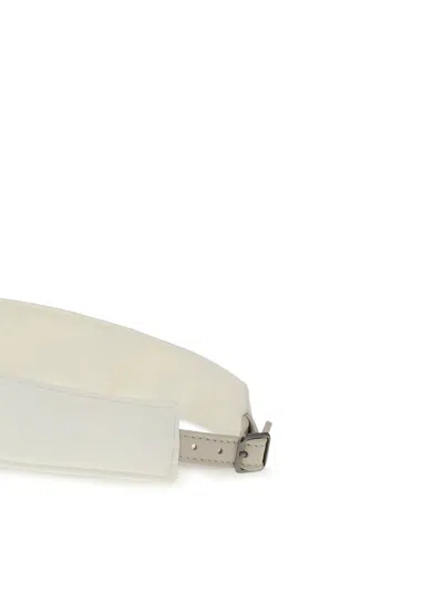 Brunello Cucinelli Women Nylon Visor With Shiny Band In White