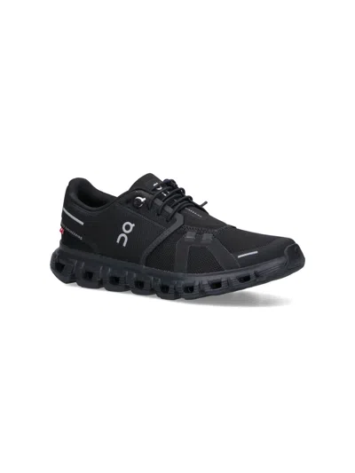 On 6 Cloud Mesh Pull Tab Sneakers In Black
