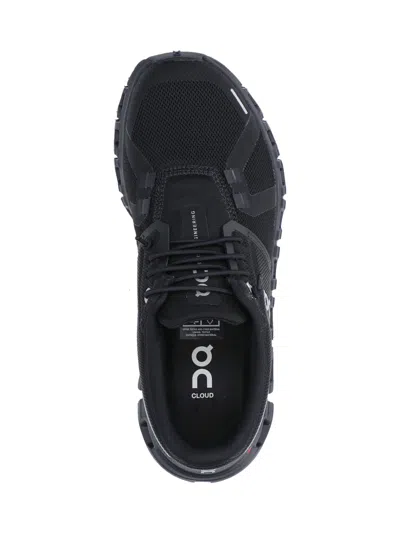 On 6 Cloud Mesh Pull Tab Sneakers In Black