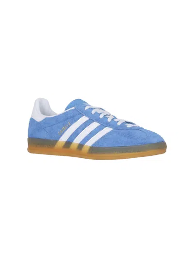 Adidas Originals Gazelle Indoor Sneakers In Cyan Suede In Multi