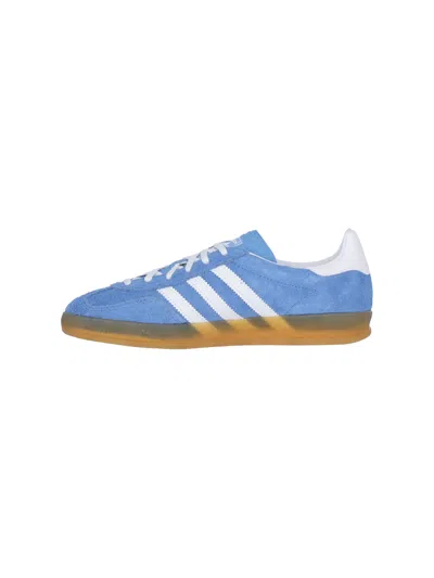 Adidas Originals Gazelle Indoor Sneakers In Cyan Suede In Multi