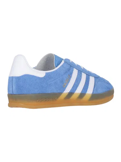 Adidas Originals Gazelle Indoor Sneakers In Cyan Suede In Multi
