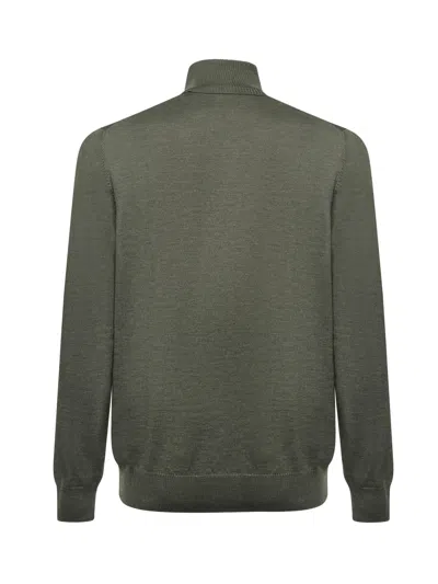 Fay Turtleneck In Wool In Green