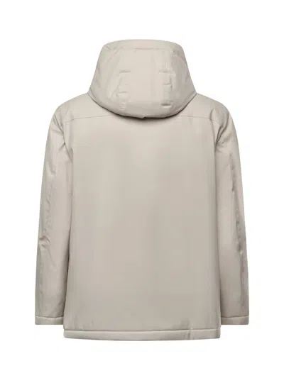 Fay Caban In Gabardine Tecnico Con Trattamento Antigoccia E Membrana Antivento. Regular-fit. Double Fron In Neutral