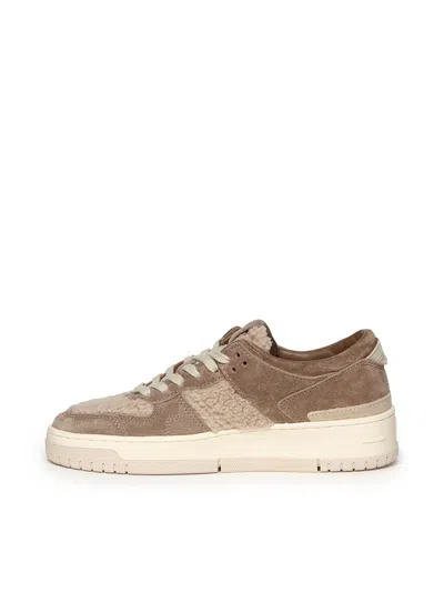 Date Torneo Teddy Suede-leather Sneakers In Brown