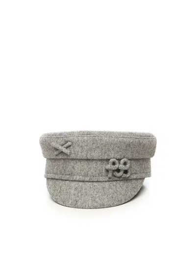 Ruslan Baginskiy Logo-detailed Baker Boy Hat In Gray