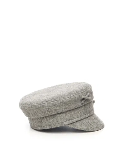 Ruslan Baginskiy Logo-detailed Baker Boy Hat In Gray