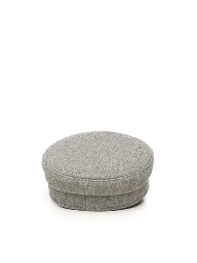 Ruslan Baginskiy Logo-detailed Baker Boy Hat In Gray