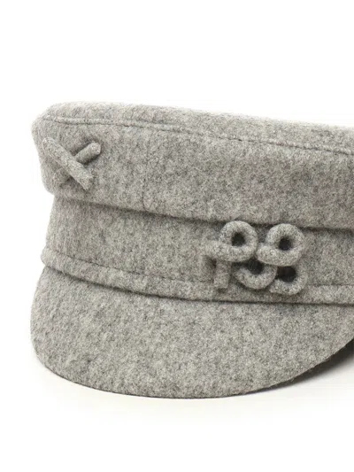 Ruslan Baginskiy Logo-detailed Baker Boy Hat In Gray