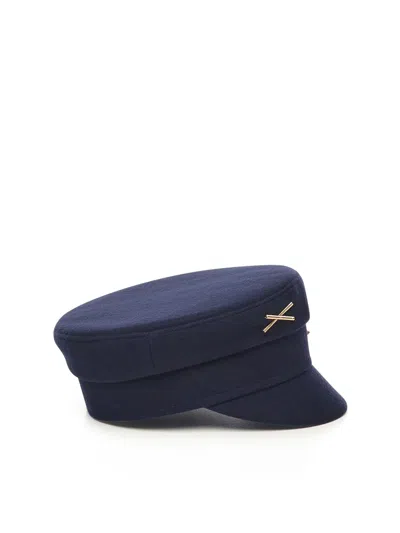 Ruslan Baginskiy Baker Boy Hat With Logo In Blue