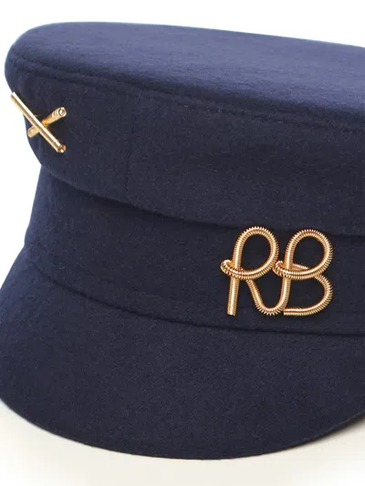 Ruslan Baginskiy Baker Boy Hat With Logo In Blue