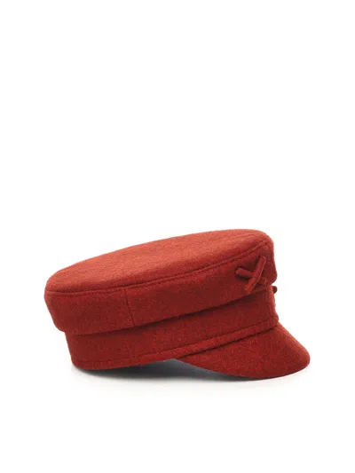Ruslan Baginskiy Baker Boy Hat With Logo In Red