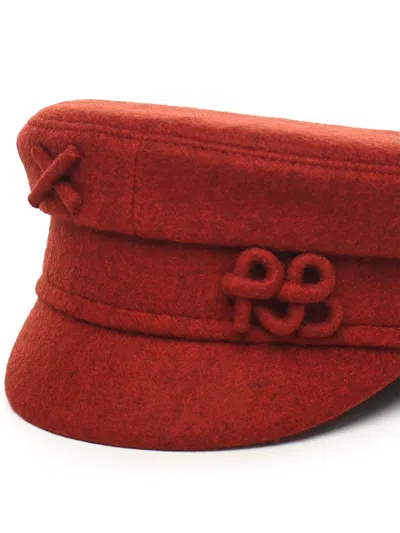 Ruslan Baginskiy Baker Boy Hat With Logo In Red
