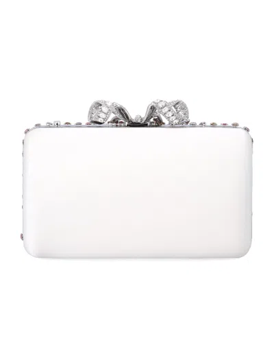 Self-portrait Crystal-embellished Clutch Bag In Multi