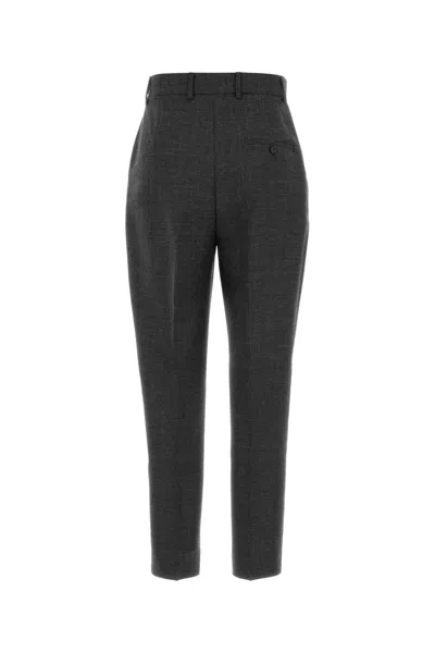 Moschino Couture Dark Grey Wool Pant In Black