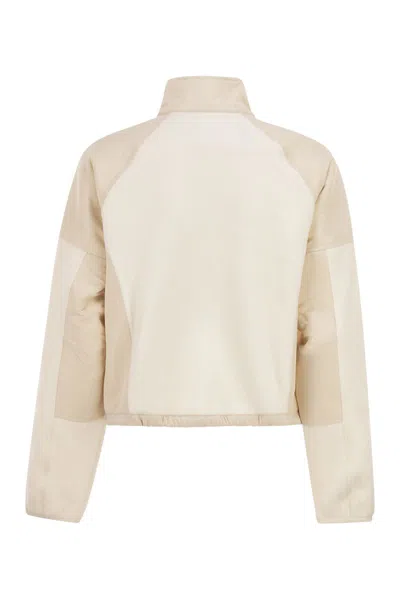 New Balance High Pile Fleece Jacket In Neutral