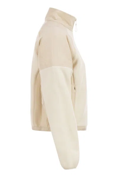 New Balance High Pile Fleece Jacket In Neutral