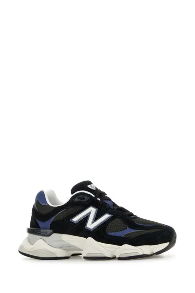 New Balance Multicolor Mesh And Suede 9060 Sneakers In Black