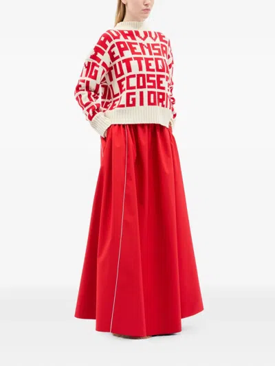 Msgm X Caterina Frongia Long-sleeve Sweater In Neutral