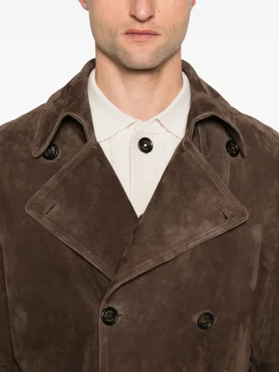 Eleventy Trenchcoat Mit Gürtel In Brown