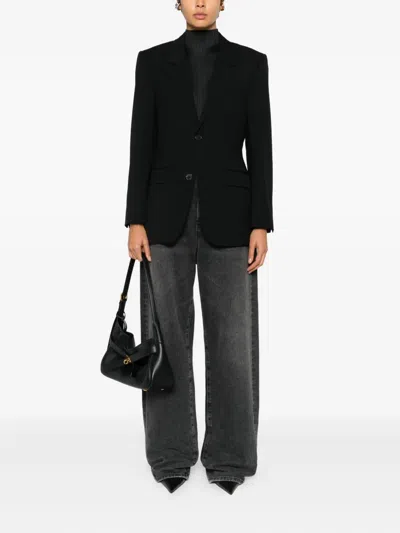 Balenciaga Single-breasted Blazer In Black