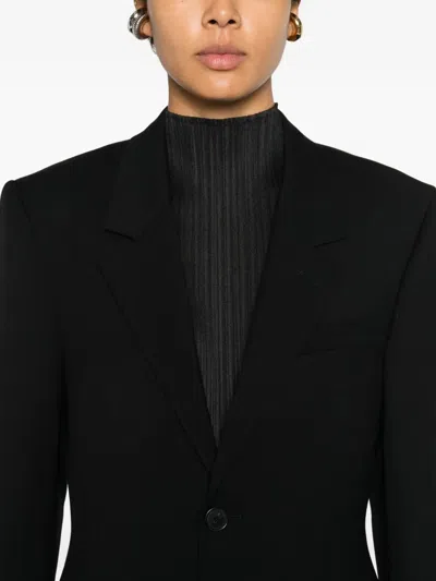 Balenciaga Single-breasted Blazer In Black