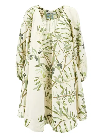 Bernadette Floral Print Dress In Multi