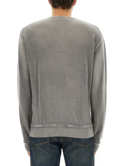 Our Legacy Parallel Sweater In Wool With V-neck In Gray