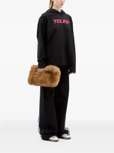 Msgm Long-sleeve Hoodie In Black