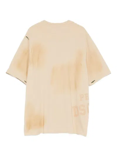 Dsquared2 Crew-neck T-shirt In Brown