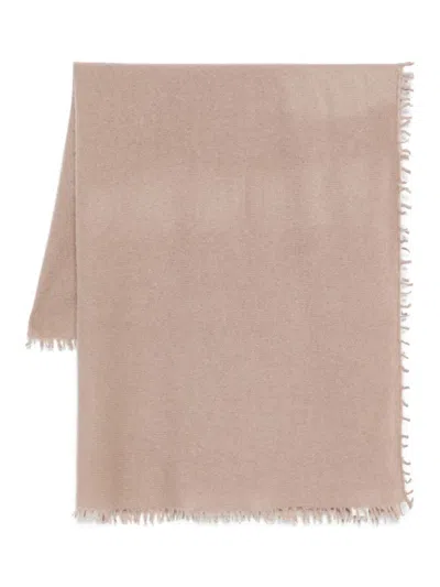 Liska Kaschmirschal Mit Ausgefransten Kanten In Pink