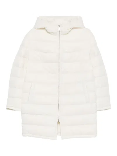 Liska Gesteppte Kapuzenjacke In White