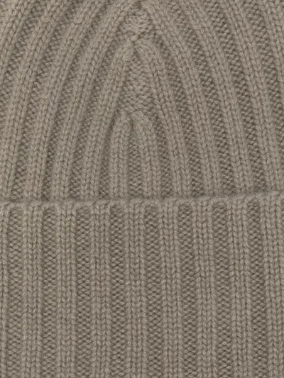 Liska Gerippte Kaschmirbeanie In Brown
