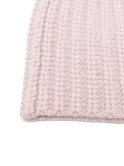 Liska Gerippte Kaschmirbeanie In Pink