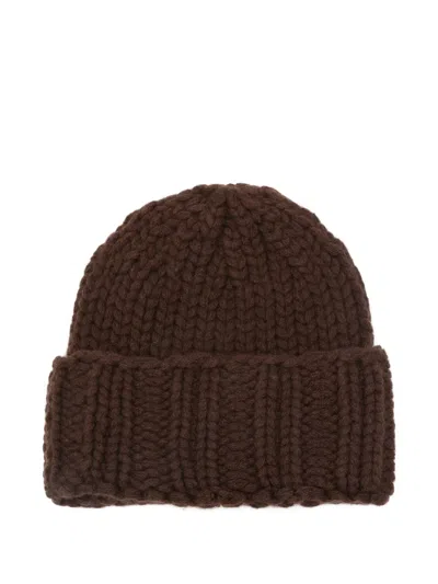 Liska Grob Gestrickte Beanie In Brown