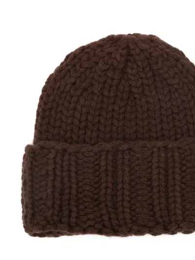 Liska Grob Gestrickte Beanie In Brown