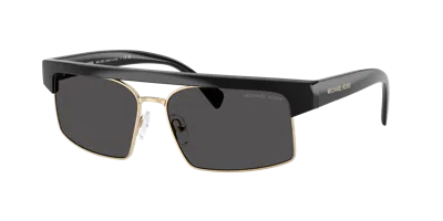 Michael Kors Saint Lucia 59mm Rectangular Sunglasses In Black